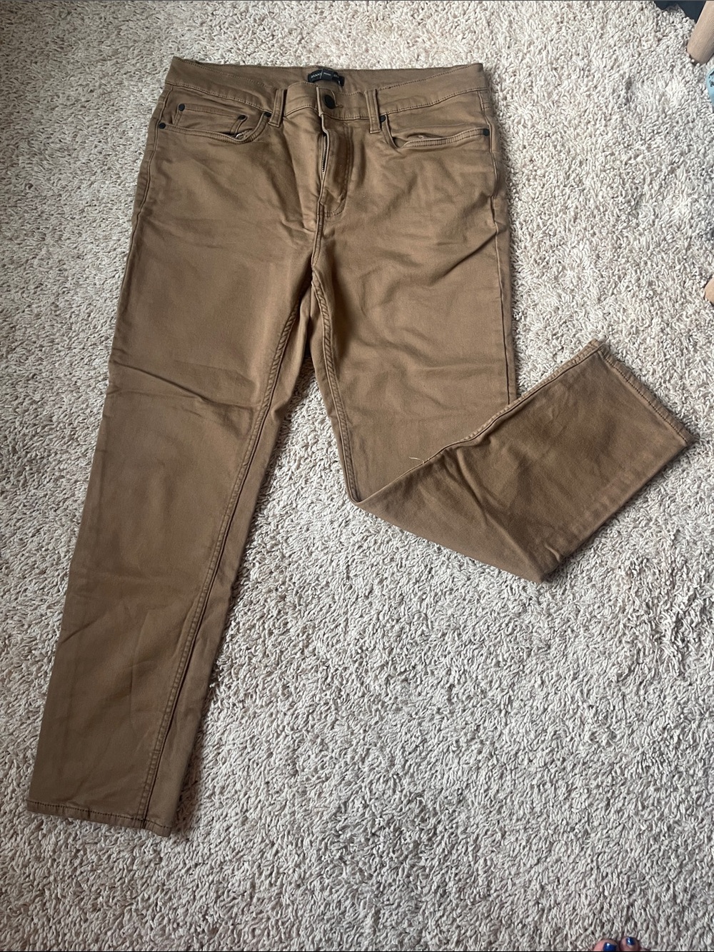 Banana Republic Factory Slim Straight Tan Chinos
